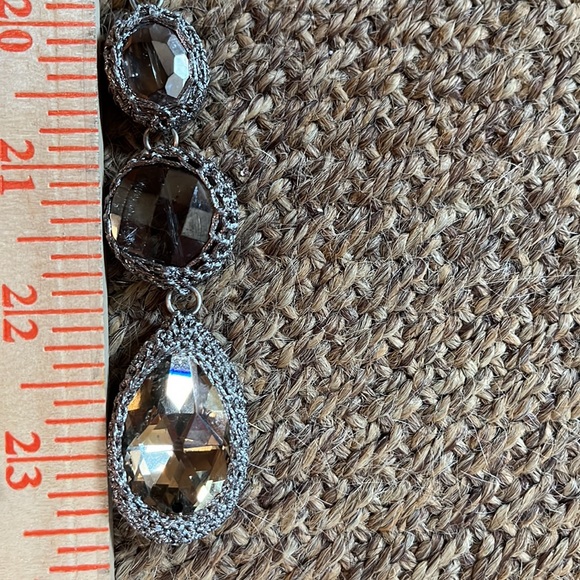 Vintage CHICOs Statement Necklace Vibes Medieval Look Steampunk Crystal Gray NEW - Picture 15 of 16
